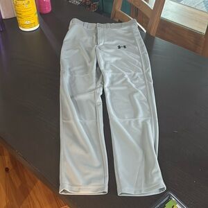 Youth Large under armour relaxed fit gray baseball pants